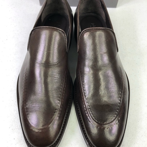 John Varvatos Madison Apron Chocolate Loafer Shoes main image 4